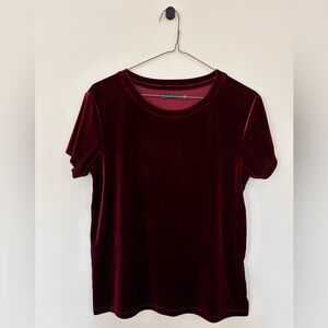Abercrombie & Fitch Velvet Burgundy Women's Top
